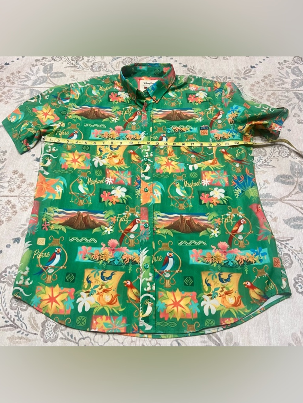RSVLTS Disney Parks Enchanted Tiki Room KUNUFLEX Short Sleeve Shirt Size XL - Picture 5 of 6
